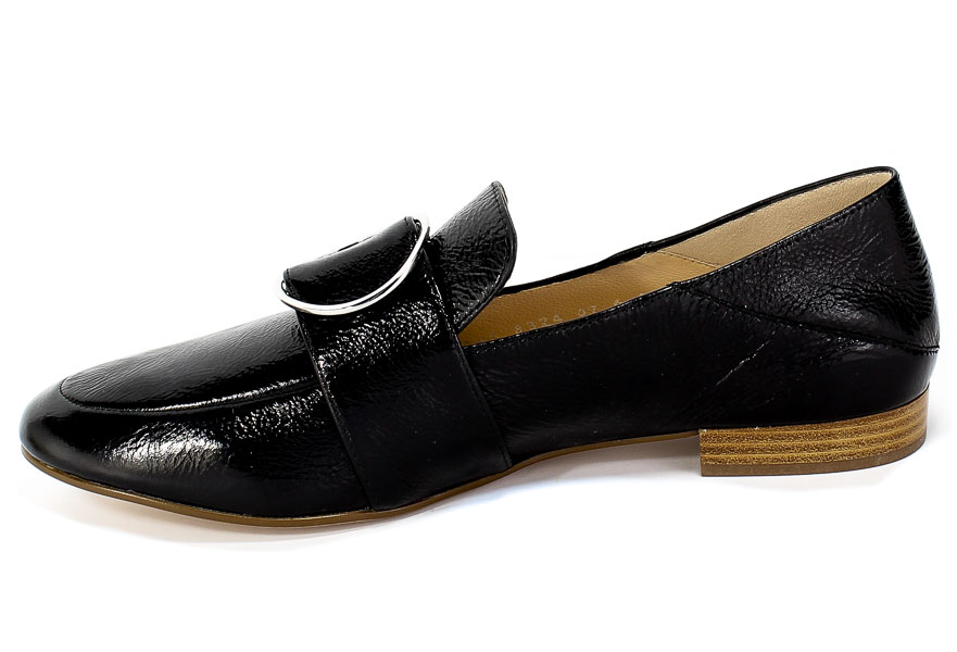 Lordsy Högl 9-10 1645 Black Czarny Skóra