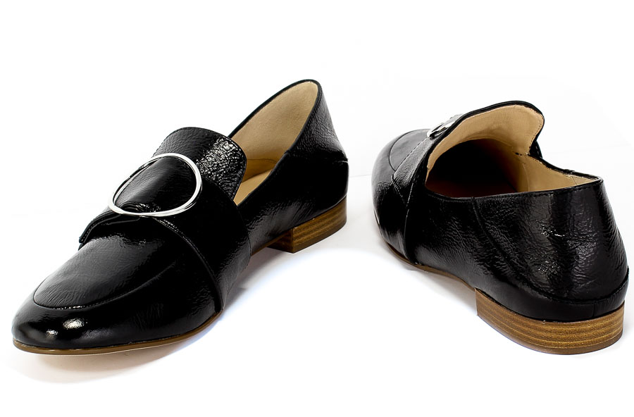 Lordsy Högl 9-10 1645 Black Czarny Skóra