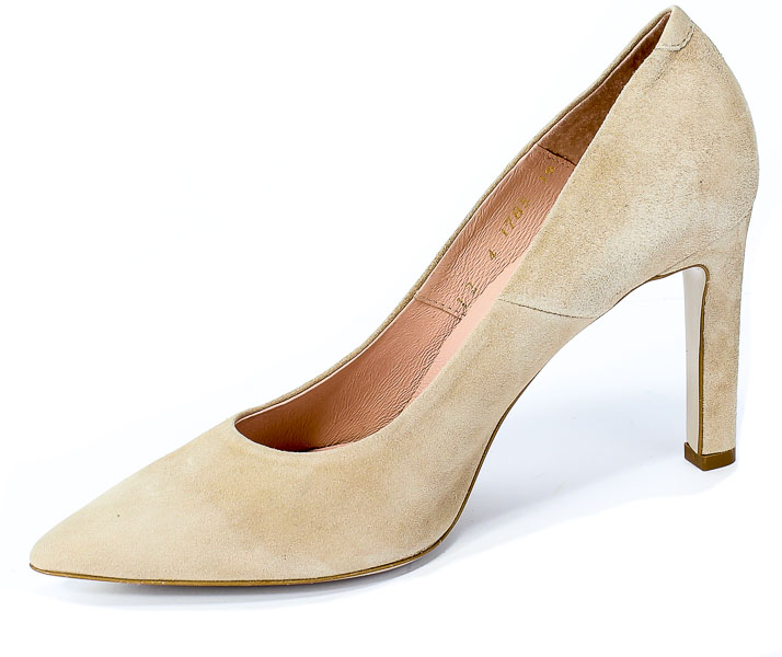 Szpilki Bravo Moda 1785 Beż jansy zamsz