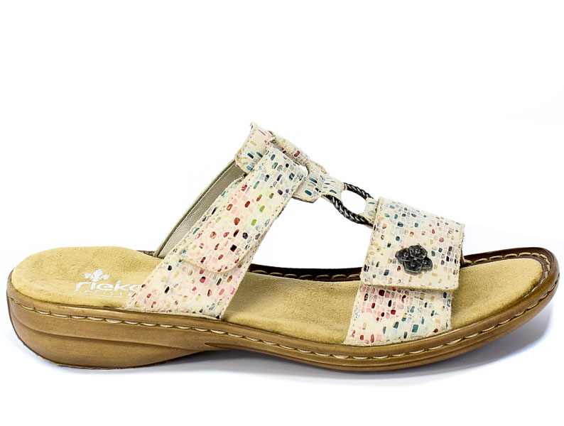 Klapki Rieker 60829-60 Beige