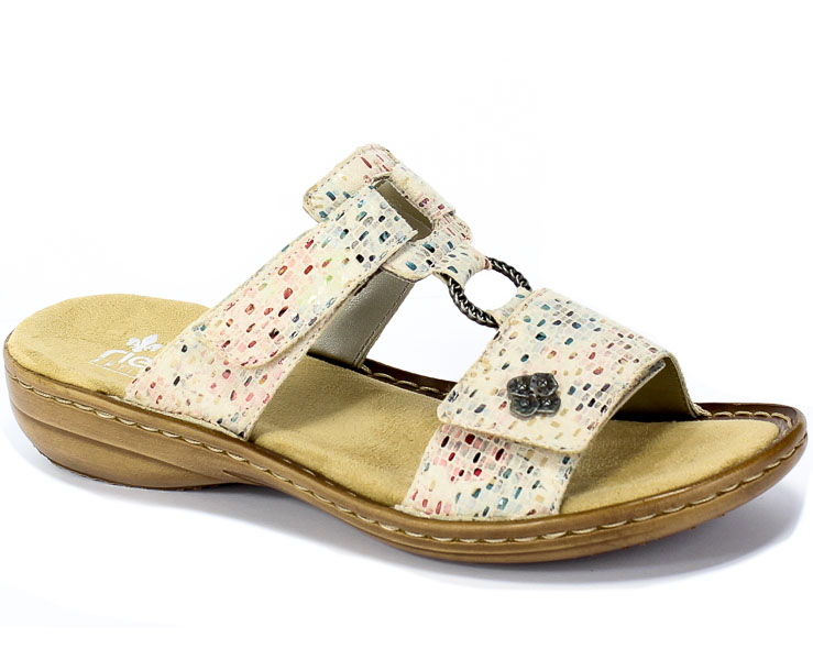 Klapki Rieker 60829-60 Beige