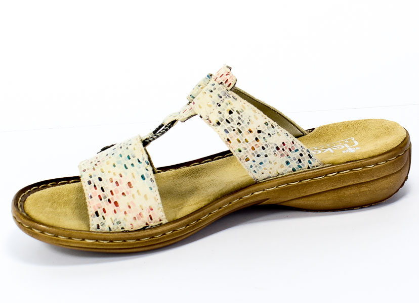 Klapki Rieker 60829-60 Beige