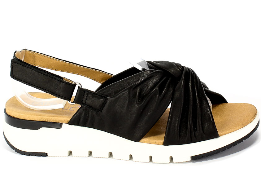 Sandały Caprice 9-28710-34 040 Black Softnap. Czarny Skóra