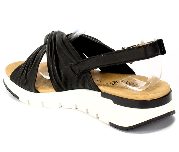 Sandały Caprice 9-28710-34 040 Black Softnap. Czarny Skóra