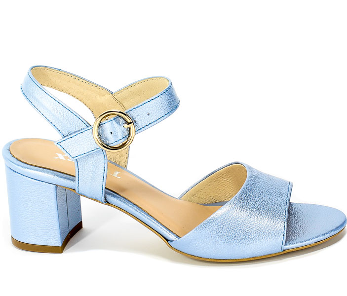 Sandały Tomex 1522 Blue Metallic Niebieski Skóra