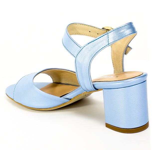 Sandały Tomex 1522 Blue Metallic Niebieski Skóra