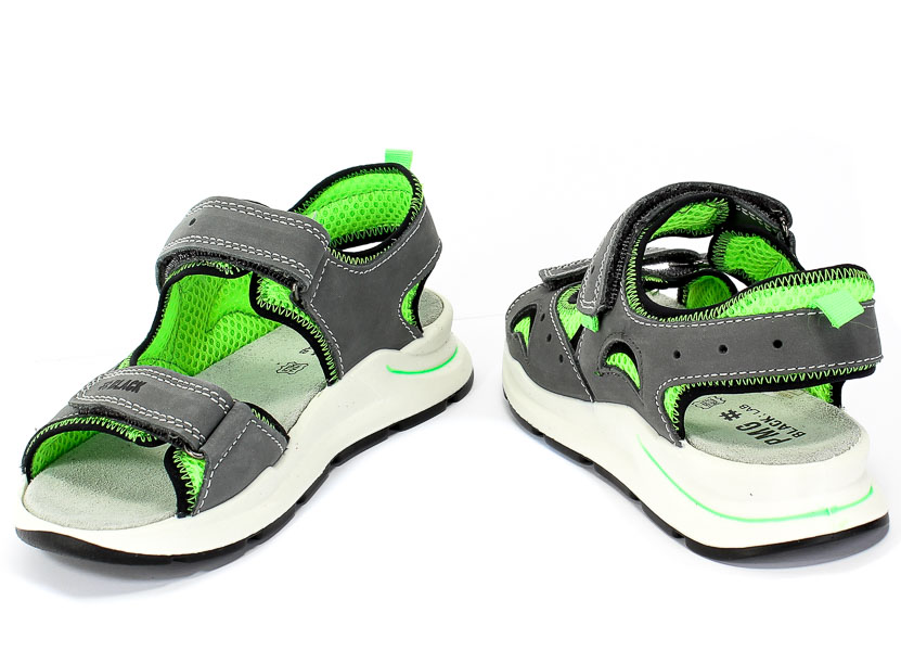 Sandały Primigi 5394111 Nabuk/Rete Air/Grig r.31-35