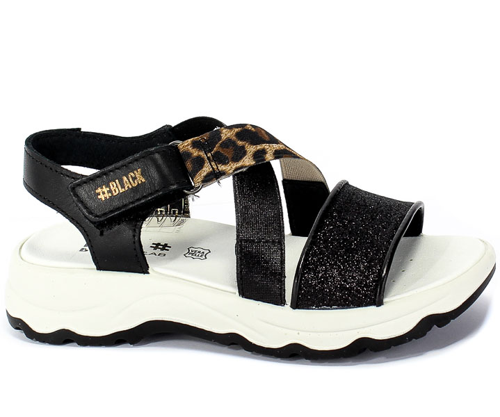 Sandały Primigi 5389500 Nappa/S.Glitter/Nero r.31-35