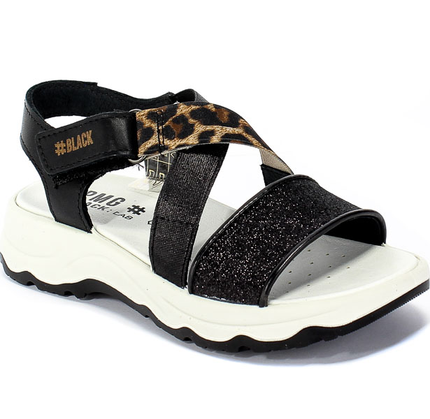 Sandały Primigi 5389500 Nappa/S.Glitter/Nero r.36-40