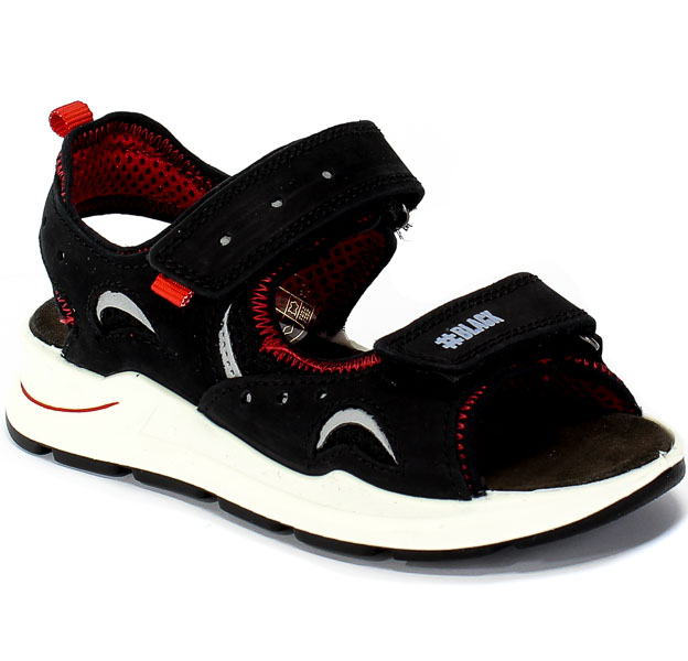 Sandały Primigi 5394100 Nabuk/Rete Air/Nero r.27-30