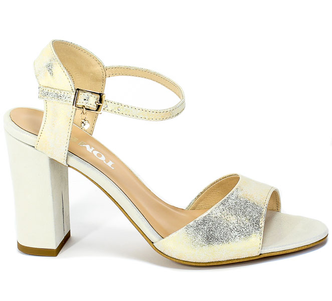 Sandały Tomex 1508 Złoty Skóra