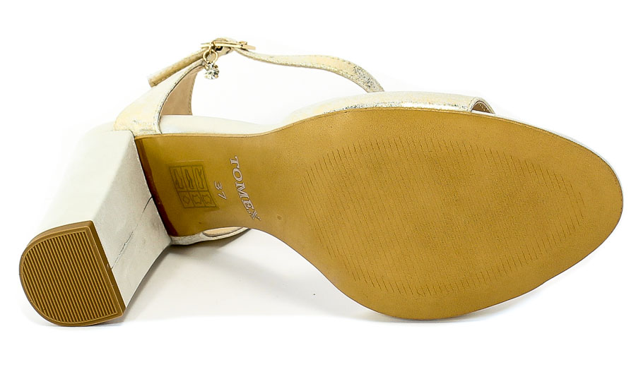 Sandały Tomex 1508 Złoty Skóra