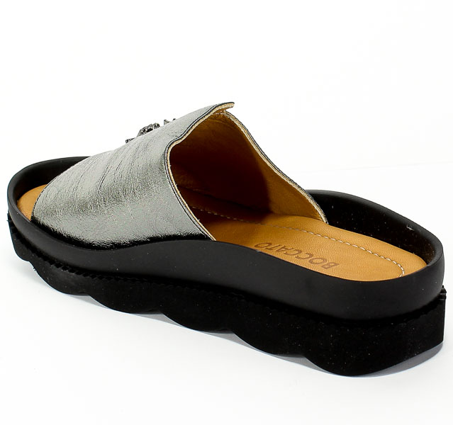 Klapki Boccato 031.771 66 Srebro Skóra