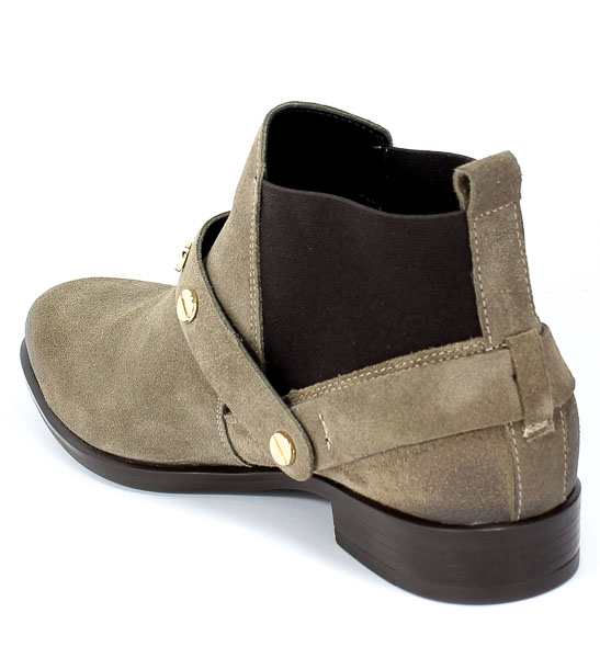 Botki Damiss DS 215 Kawa Welur Skóra