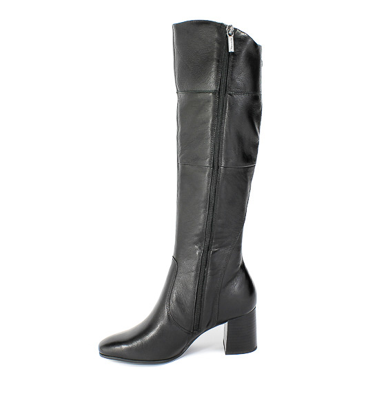 Kozaki Tamaris 1-25515-25 001 Black Czarny Skóra