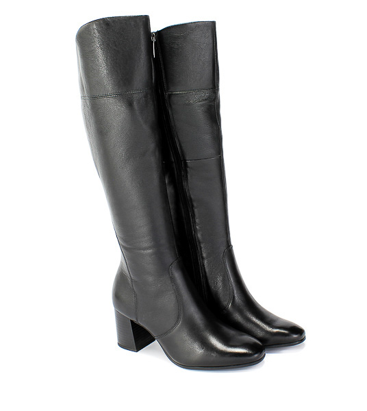 Kozaki Tamaris 1-25515-25 001 Black Czarny Skóra