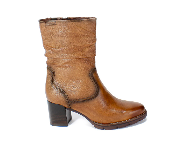 Kozaki Tamaris 1-25352-25 305 Cognac Brąz Skóra