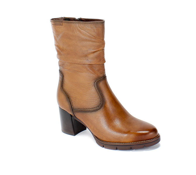 Kozaki Tamaris 1-25352-25 305 Cognac Brąz Skóra