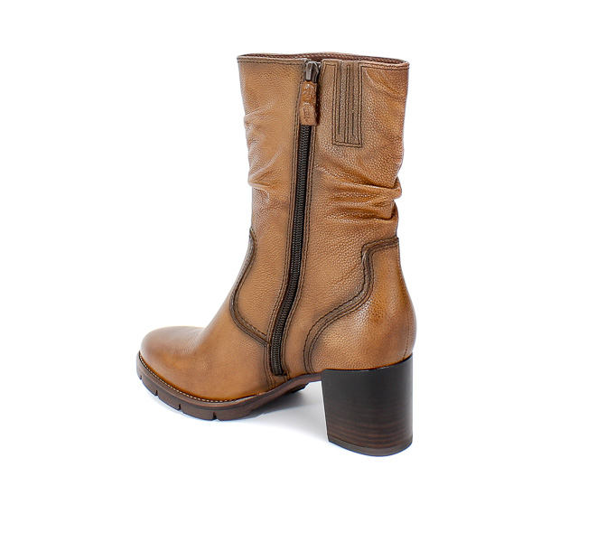 Kozaki Tamaris 1-25352-25 305 Cognac Brąz Skóra