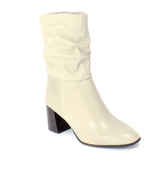Kozaki Tamaris 1-25345-25 418 Ivory Beż Skóra