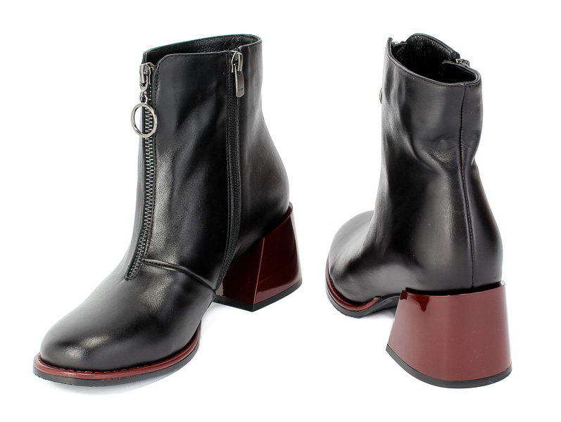 Botki Boccato 210-755 27 Czarny Skóra
