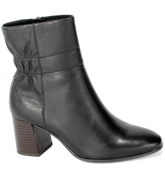 Botki Tamaris 1-25076-25 001 Black Czarny Skóra