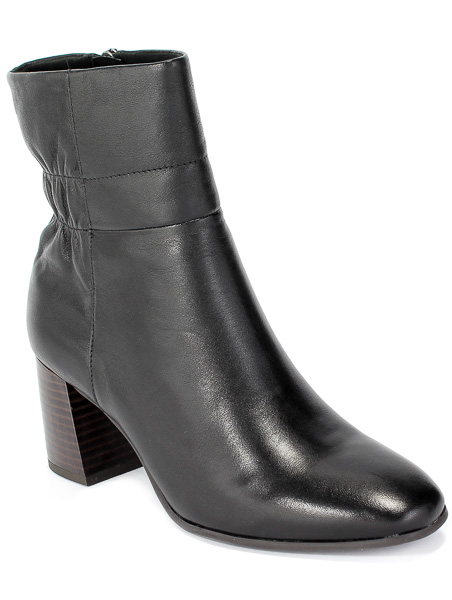 Botki Tamaris 1-25076-25 001 Black Czarny Skóra