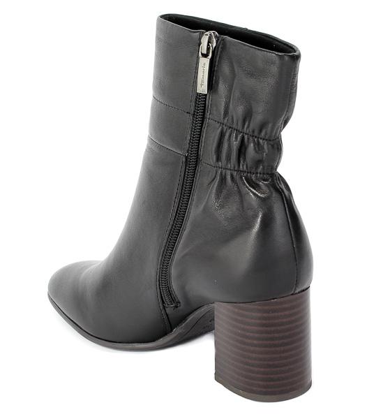 Botki Tamaris 1-25076-25 001 Black Czarny Skóra