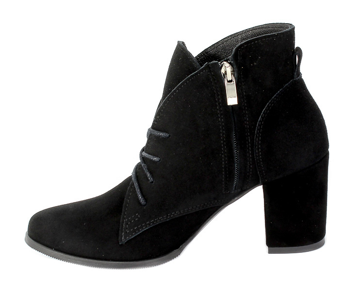 Botki Exquisite 1202 Czarny Zam Skóra