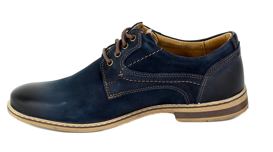 Półbuty Riko 831 Juma Blue/Ax Granat Skóra