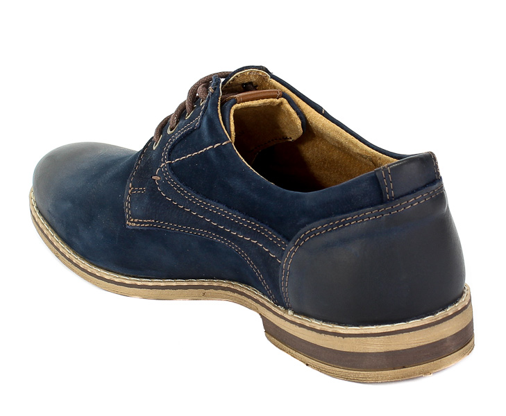 Półbuty Riko 831 Juma Blue/Ax Granat Skóra
