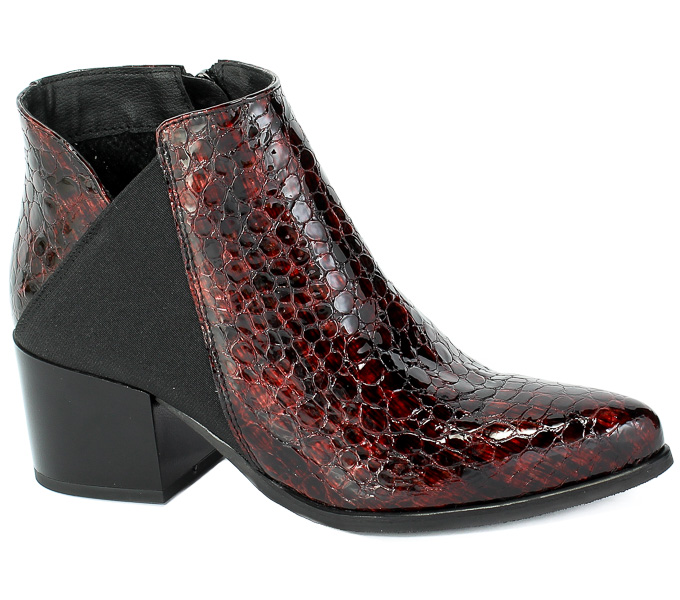 Botki Boccato 3815 B-58 Czerwony Skóra