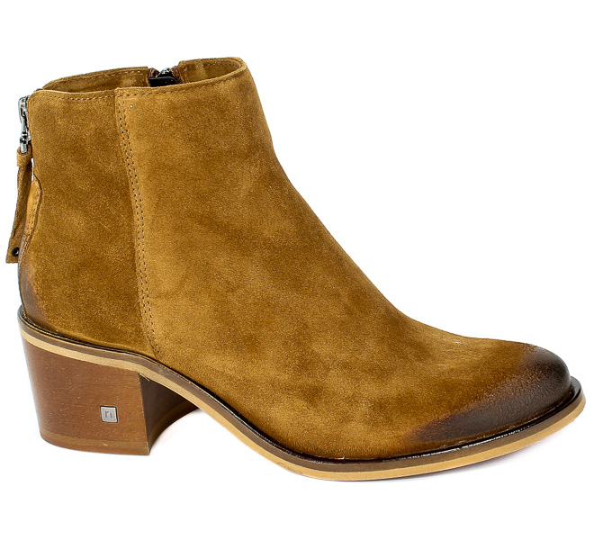 Botki Nessi 44718 Camel W Brąz Skóra