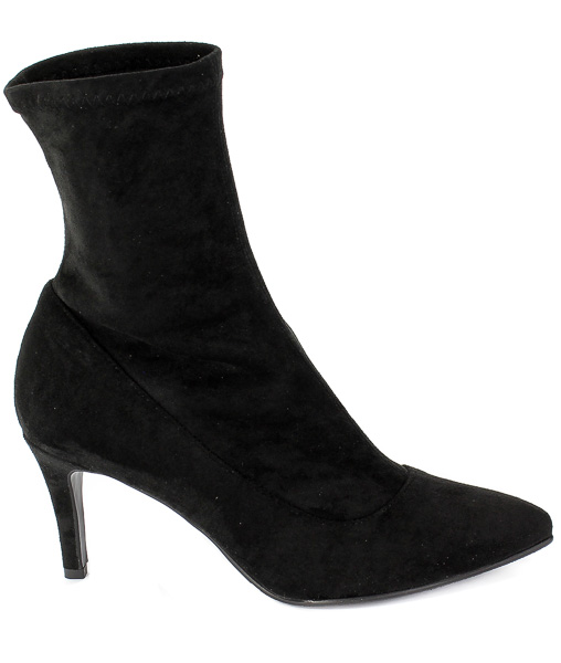 Botki Bravo Moda 2235 Czarny Strecz Skóra