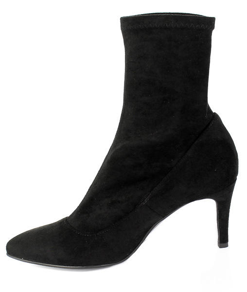 Botki Bravo Moda 2235 Czarny Strecz Skóra