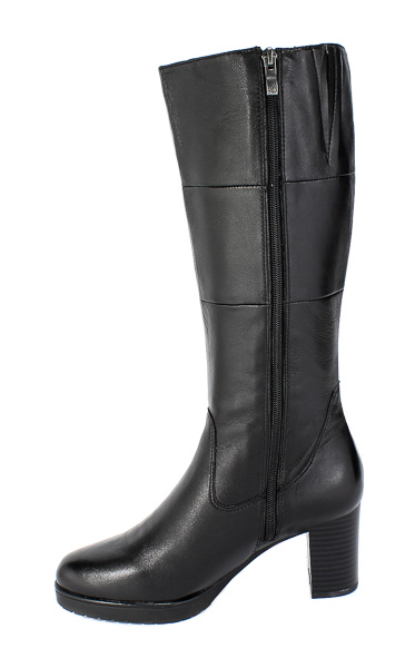 Kozaki Caprice 9-25610-25 040 Black Soft Nap Czarny Skóra