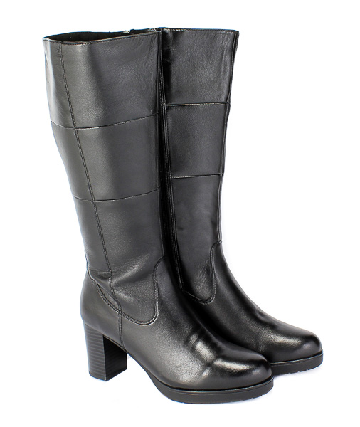 Kozaki Caprice 9-25610-25 040 Black Soft Nap Czarny Skóra