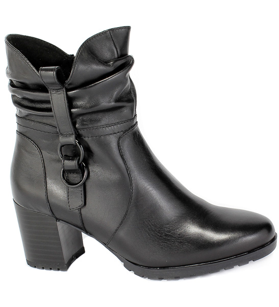 Botki Caprice 9-25405-25 022 Black Nappa Czarny Skóra