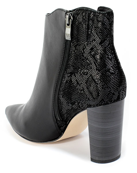 Botki Caprice 9-25315-25 019 Black Comb Czarny Skóra