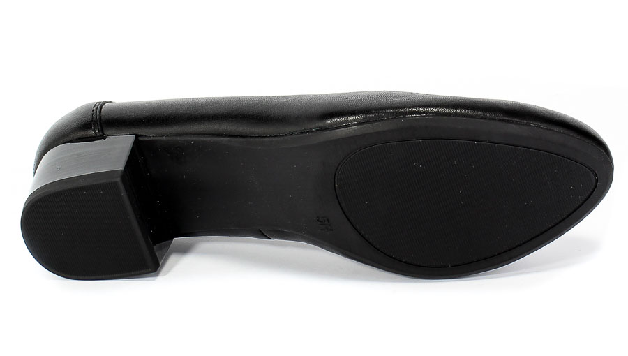 Czółenka Caprice 9-22300-25 022 Black Nappa Czarny Skóra