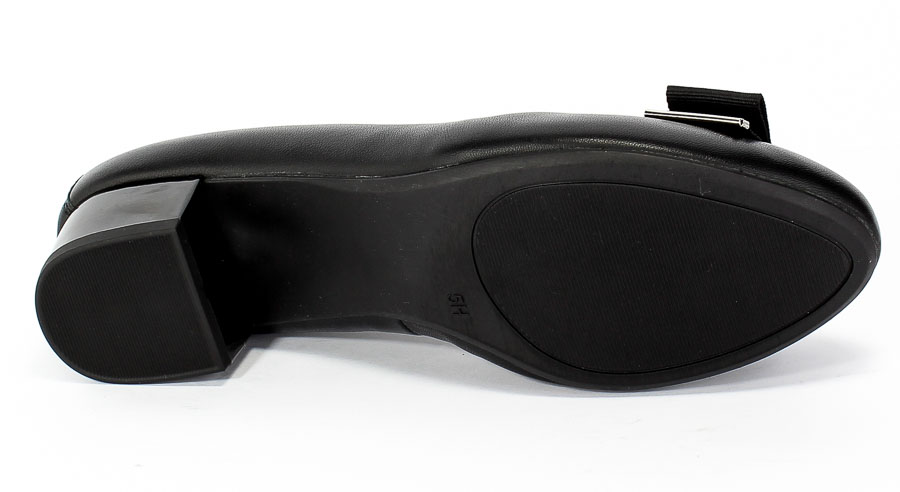Czółenka Caprice 9-22301-25 026 Black Nappa Co Czarny Skóra