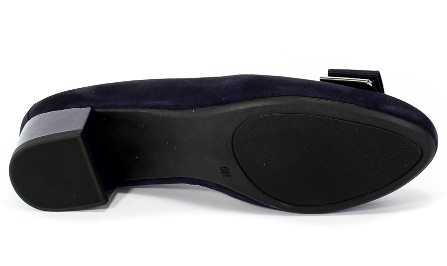 Czółenka Caprice 9-22301-25 833 Ocean Suede Co Granat Skóra