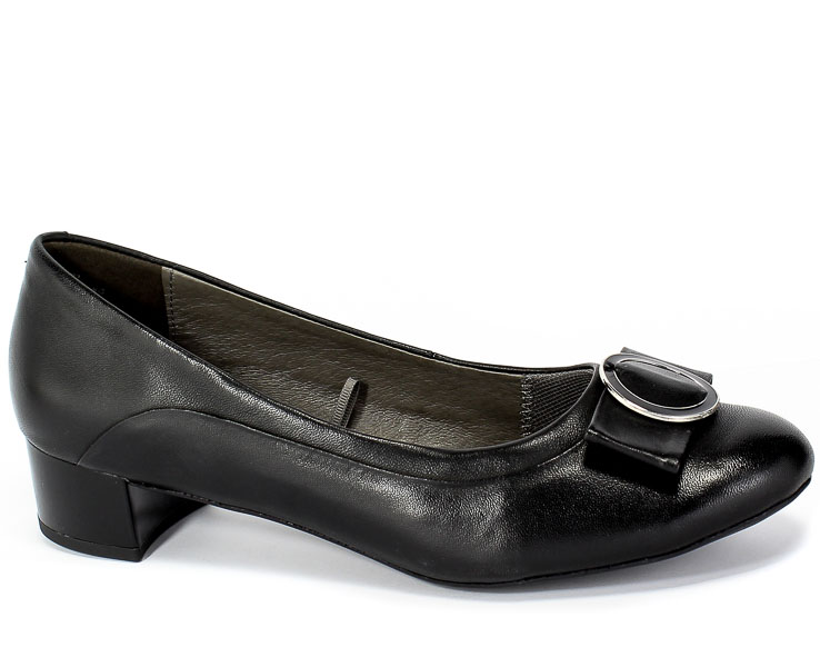 Czółenka Caprice 9-22302-25 022 Black Nappa Czarny Skóra