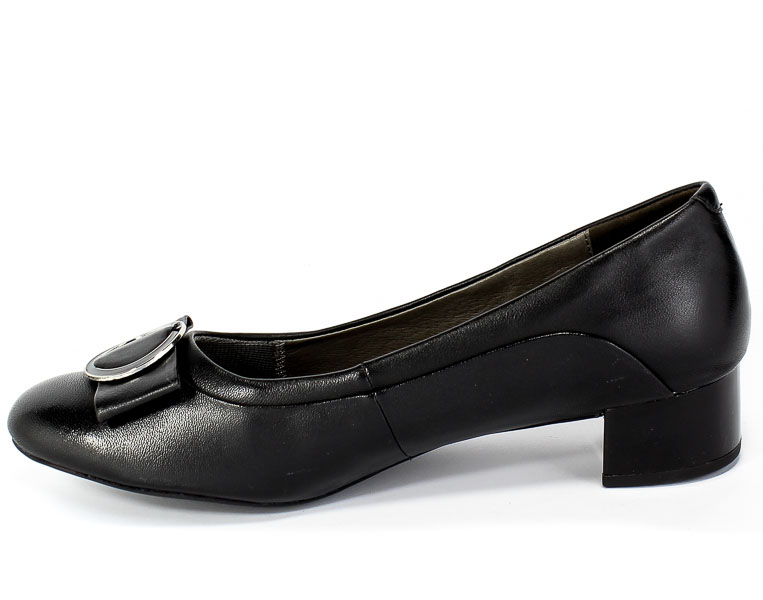 Czółenka Caprice 9-22302-25 022 Black Nappa Czarny Skóra