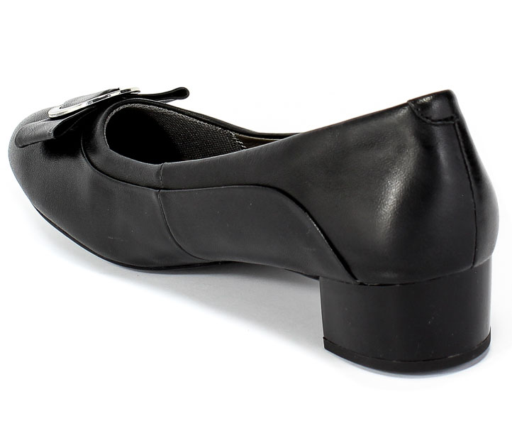 Czółenka Caprice 9-22302-25 022 Black Nappa Czarny Skóra