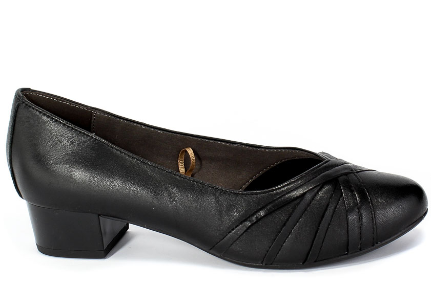 Czółenka Caprice 9-22303-25 022 Black Nappa Czarny Skóra