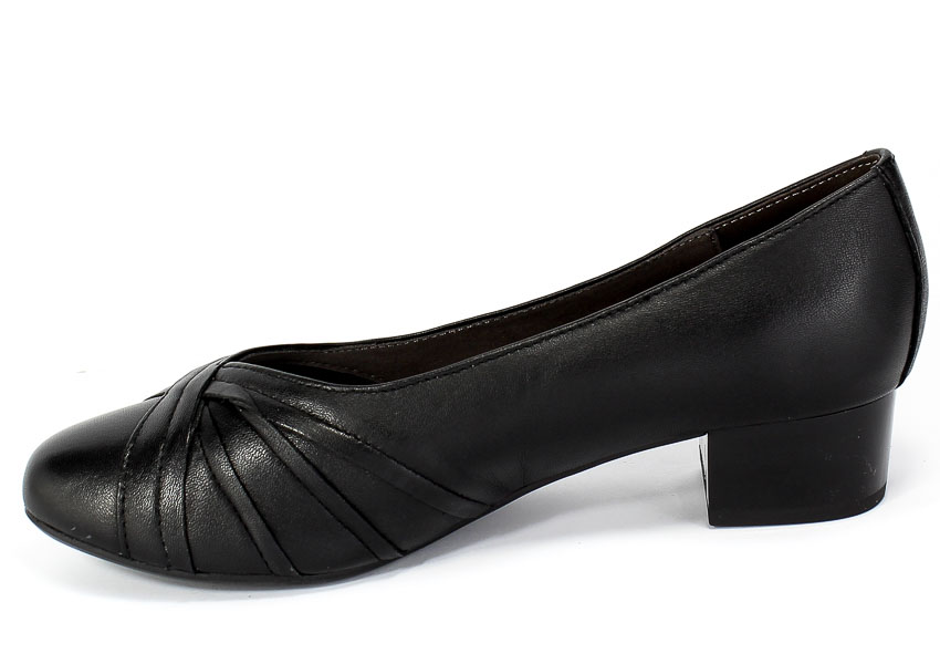 Czółenka Caprice 9-22303-25 022 Black Nappa Czarny Skóra