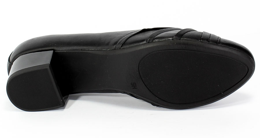 Czółenka Caprice 9-22303-25 022 Black Nappa Czarny Skóra