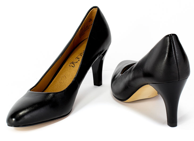 Czółenka Caprice 9-22405-25 022 Black Nappa Czarny Skóra