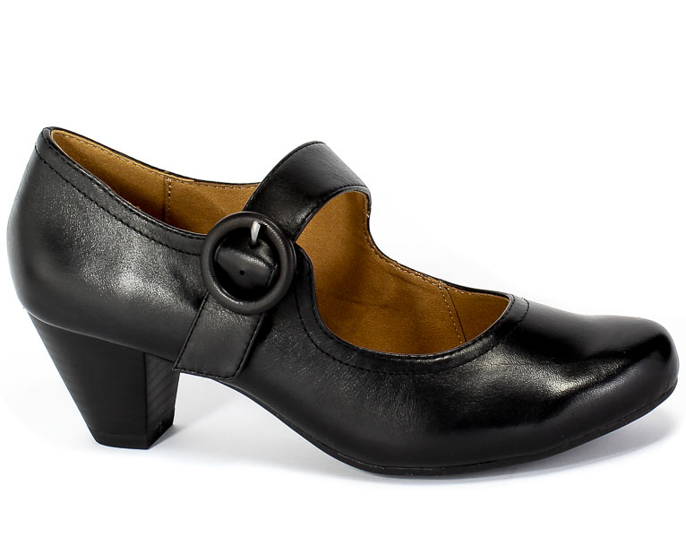 Czółenka Caprice 9-22403-25 022 Black Nappa Czarny Skóra